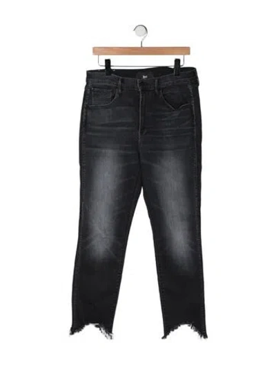 Pre-owned 3x1 High-rise Skinny Leg Jeans In Grey