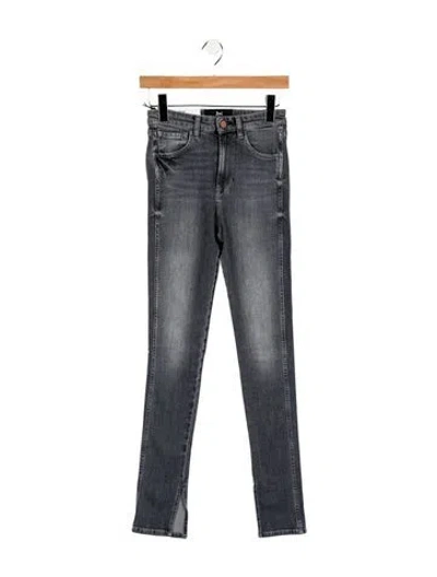 Pre-owned 3x1 High-rise Skinny Leg Jeans W/ Tags In Gray