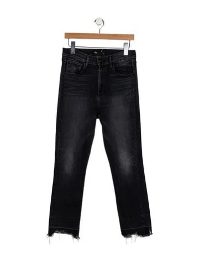 Pre-owned 3x1 High-rise Straight Leg Jeans In Black