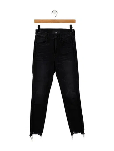 Pre-owned 3x1 High-rise Straight Leg Jeans In Black