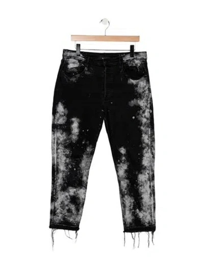 Pre-owned 3x1 High-rise Straight Leg Jeans In Black