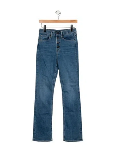 Pre-owned 3x1 High-rise Straight Leg Jeans In Blue