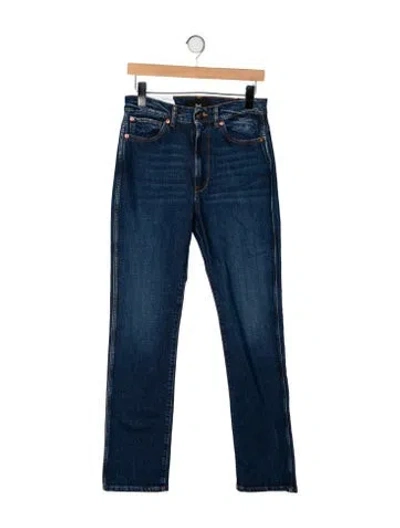 Pre-owned 3x1 High-rise Straight Leg Jeans In Blue