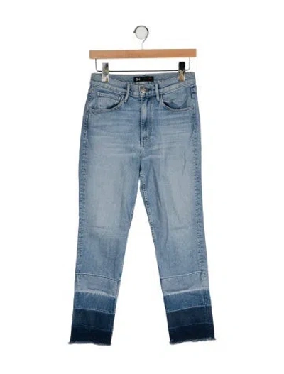 Pre-owned 3x1 High-rise Straight Leg Jeans In Blue