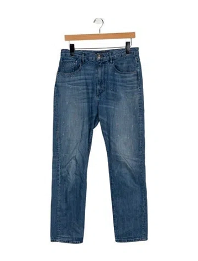 Pre-owned 3x1 High-rise Straight Leg Jeans In Blue