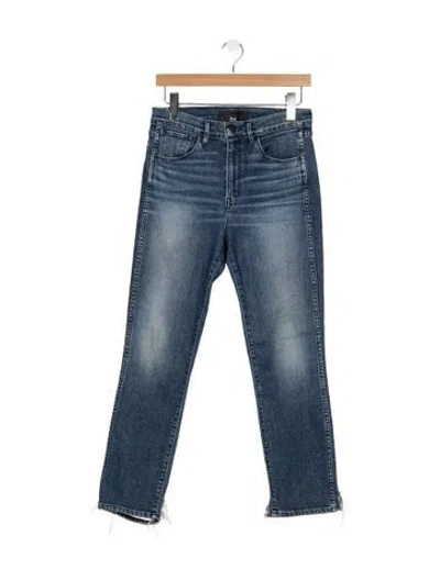 Pre-owned 3x1 High-rise Straight Leg Jeans In Blue