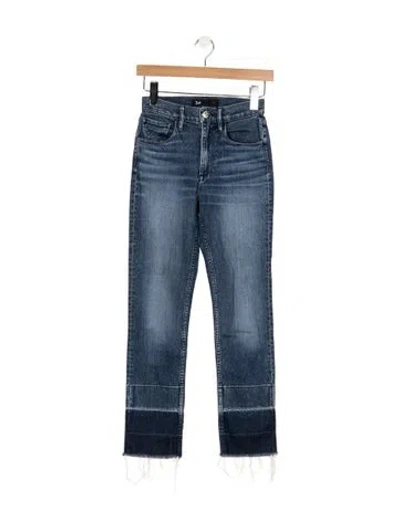 Pre-owned 3x1 High-rise Straight Leg Jeans In Blue