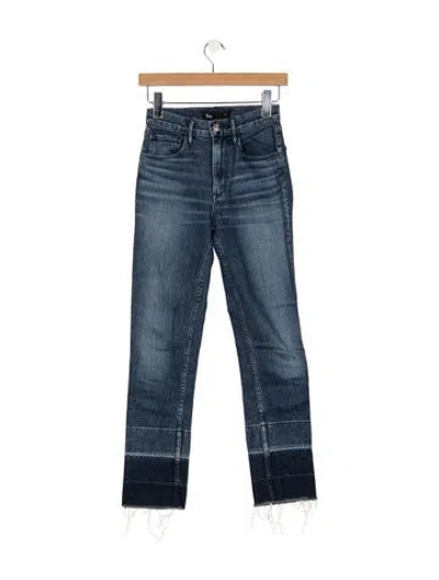 Pre-owned 3x1 High-rise Straight Leg Jeans In Blue
