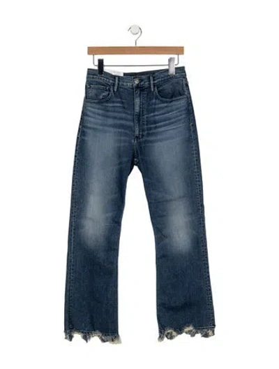 Pre-owned 3x1 High-rise Straight Leg Jeans In Blue