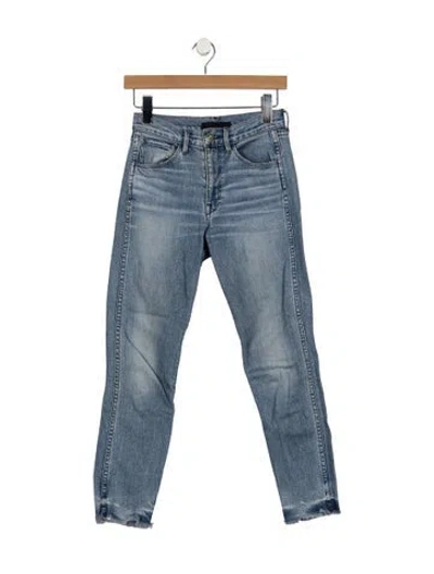 Pre-owned 3x1 High-rise Straight Leg Jeans In Blue