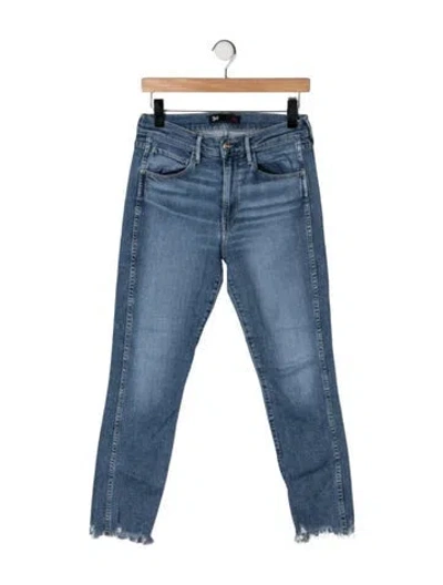 Pre-owned 3x1 High-rise Straight Leg Jeans In Blue
