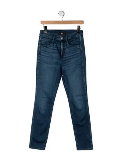Pre-owned 3x1 High-rise Straight Leg Jeans In Blue