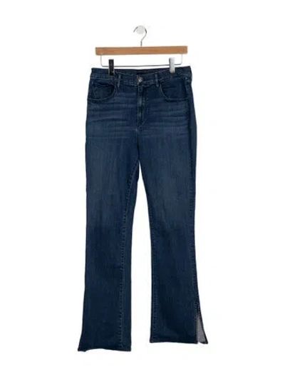 Pre-owned 3x1 High-rise Straight Leg Jeans In Blue