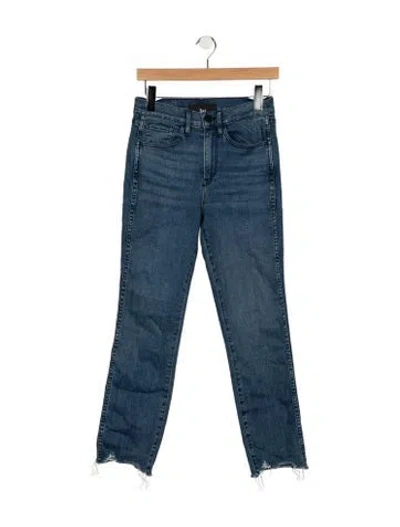 Pre-owned 3x1 High-rise Straight Leg Jeans In Blue