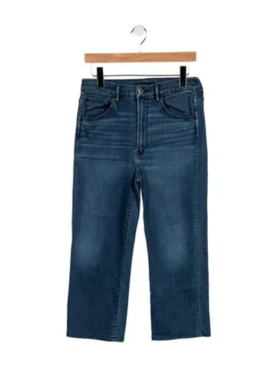 Pre-owned 3x1 High-rise Straight Leg Jeans In Blue