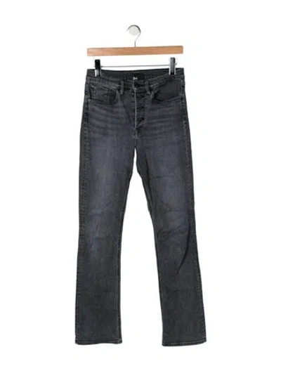 Pre-owned 3x1 High-rise Straight Leg Jeans In Grey
