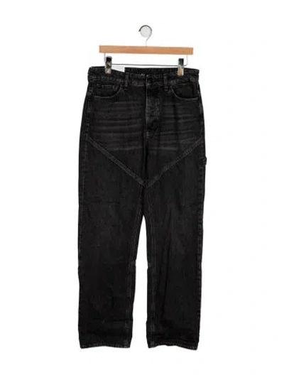 Pre-owned 3x1 High-rise Straight Leg Jeans W/ Tags In Black