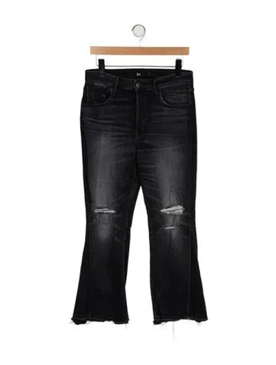 Pre-owned 3x1 High-rise Wide Leg Jeans In Black