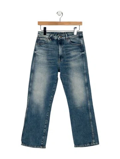 Pre-owned 3x1 High-rise Wide Leg Jeans In Blue