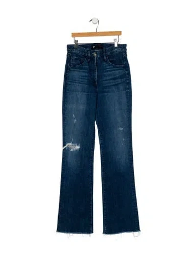 Pre-owned 3x1 High-rise Wide Leg Jeans In Blue