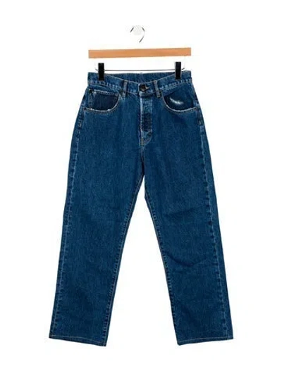 Pre-owned 3x1 High-rise Wide Leg Jeans In Blue