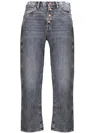 3x1 High-rise Cropped Boyfriend Jeans In Grey