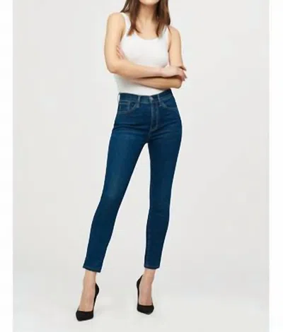3x1 Kyla Kaia High Rise Skinny Crop Stretch Jeans In Medium Blue Wash