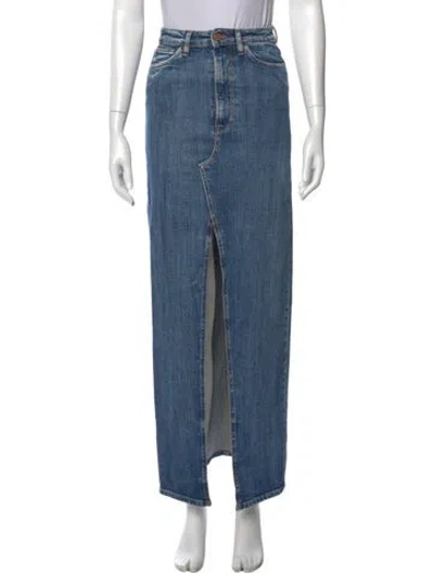 Pre-owned 3x1 Long Skirt In Blue