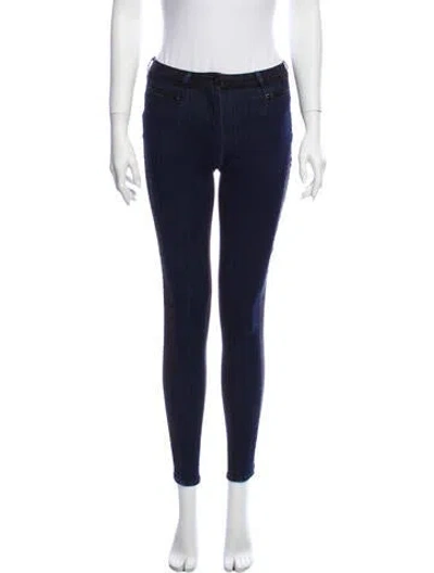 Pre-owned 3x1 Low-rise Skinny Leg Jeans In Black