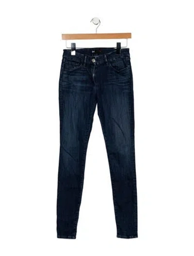 Pre-owned 3x1 Low-rise Skinny Leg Jeans In Blue