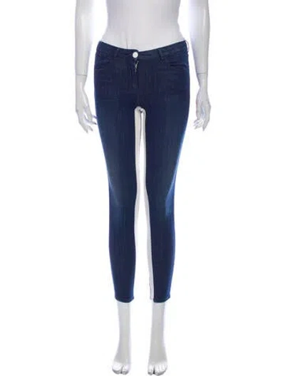 Pre-owned 3x1 Low-rise Skinny Leg Jeans In Blue