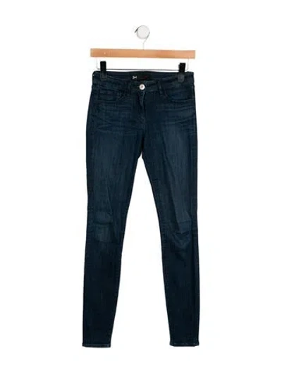 Pre-owned 3x1 Low-rise Skinny Leg Jeans In Blue