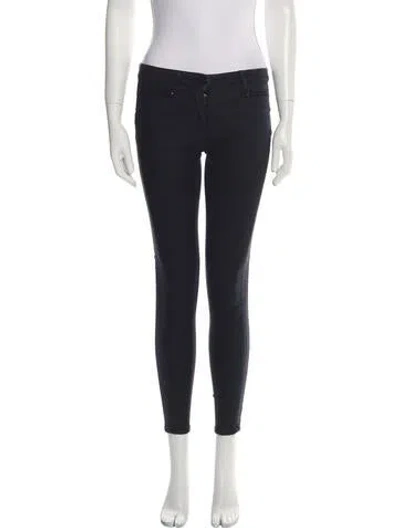 Pre-owned 3x1 Low-rise Skinny Leg Jeans In Gray