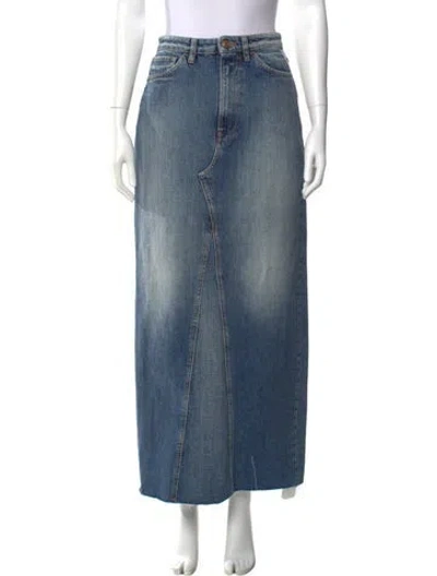 Pre-owned 3x1 Midi Length Skirt In Blue