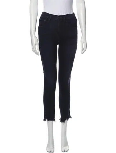 Pre-owned 3x1 Mid-rise Skinny Leg Jeans In Black