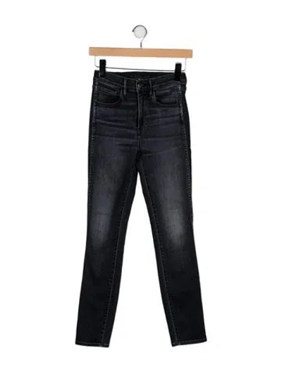 Pre-owned 3x1 Mid-rise Skinny Leg Jeans In Black