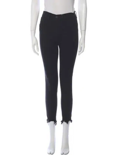 Pre-owned 3x1 Mid-rise Skinny Leg Jeans In Black