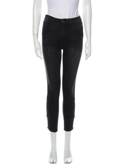 Pre-owned 3x1 Mid-rise Skinny Leg Jeans In Black