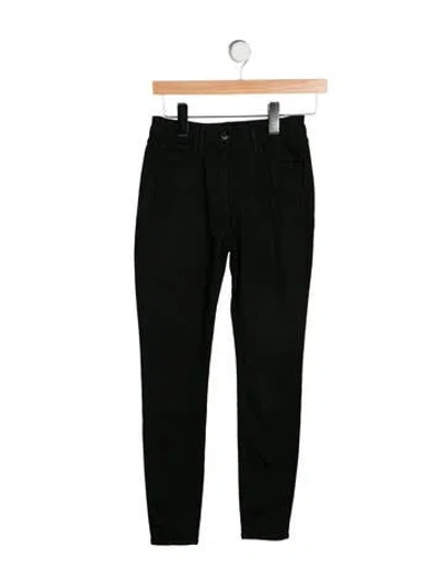 Pre-owned 3x1 Mid-rise Skinny Leg Jeans In Black