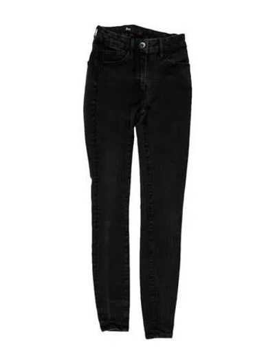 Pre-owned 3x1 Mid-rise Skinny Leg Jeans In Black