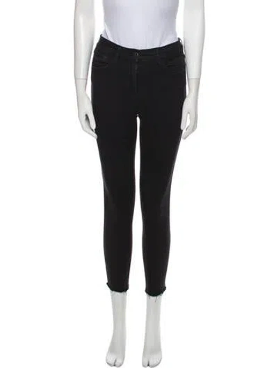 Pre-owned 3x1 Mid-rise Skinny Leg Jeans In Black