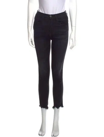 Pre-owned 3x1 Mid-rise Skinny Leg Jeans In Black