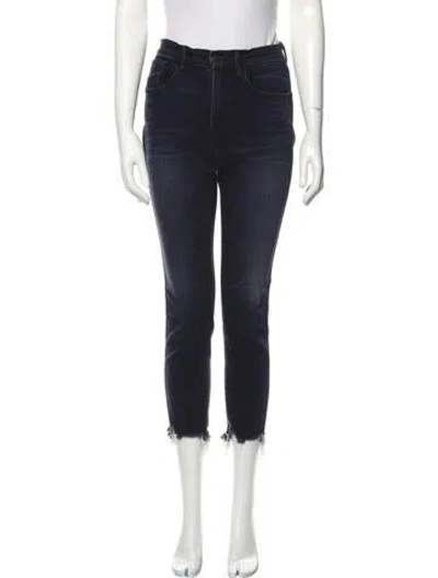 Pre-owned 3x1 Mid-rise Skinny Leg Jeans In Black