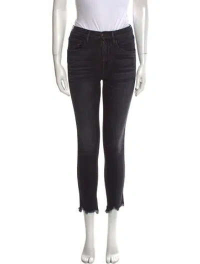 Pre-owned 3x1 Mid-rise Skinny Leg Jeans In Black