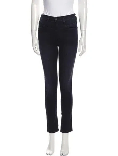 Pre-owned 3x1 Mid-rise Skinny Leg Jeans In Black