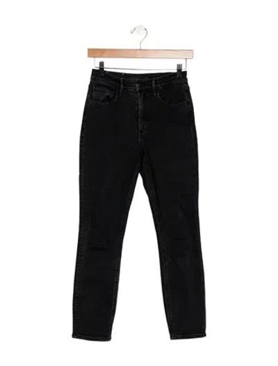 Pre-owned 3x1 Mid-rise Skinny Leg Jeans In Black