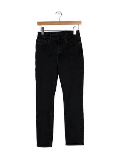 Pre-owned 3x1 Mid-rise Skinny Leg Jeans In Black