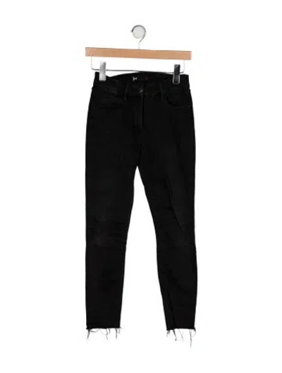 Pre-owned 3x1 Mid-rise Skinny Leg Jeans In Black
