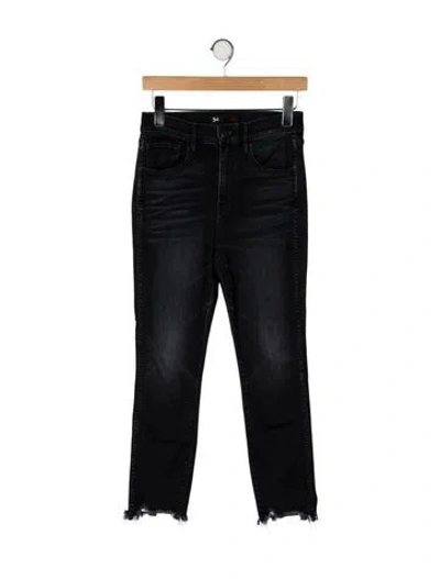 Pre-owned 3x1 Mid-rise Skinny Leg Jeans In Black