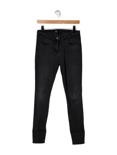 Pre-owned 3x1 Mid-rise Skinny Leg Jeans In Black